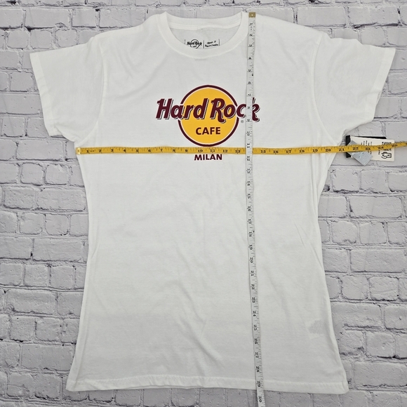 Hard Rock Cafe Milan White T-Shirt SIZE:XXL - Picture 5 of 7